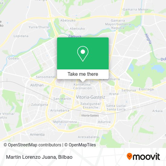 Martín Lorenzo Juana map