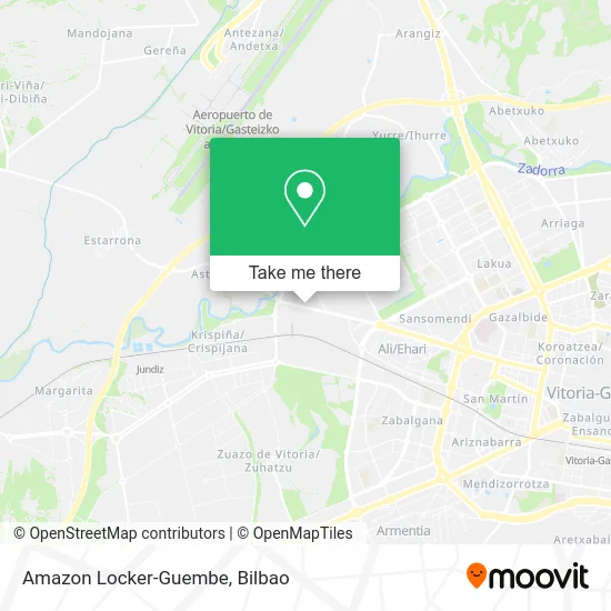 Amazon Locker-Guembe map