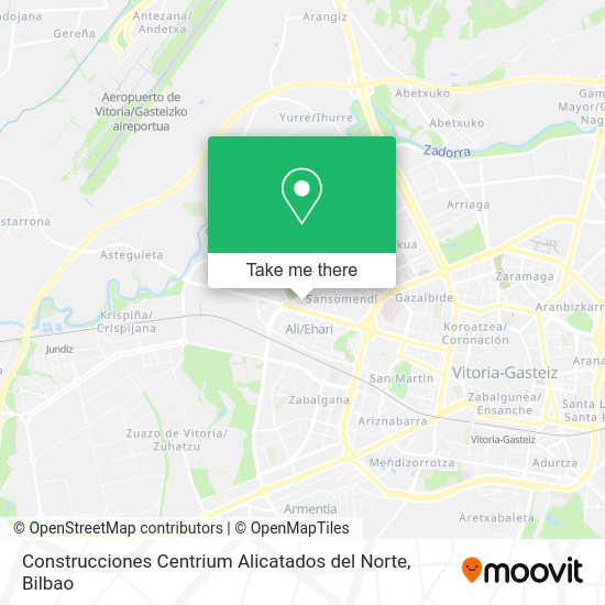 Construcciones Centrium Alicatados del Norte map