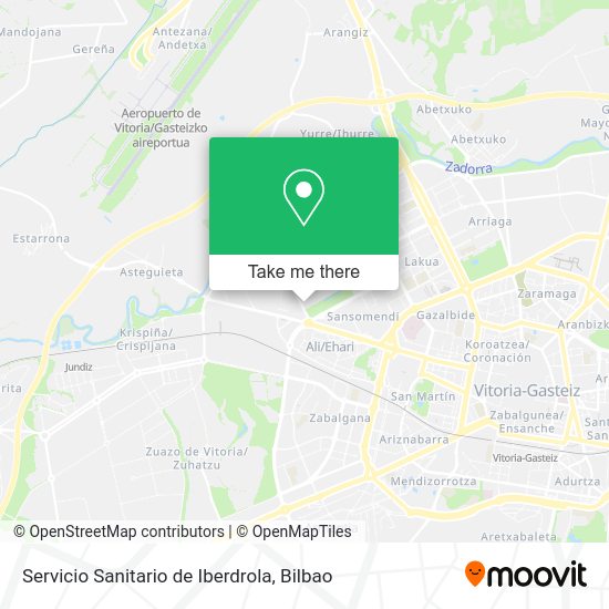 Servicio Sanitario de Iberdrola map