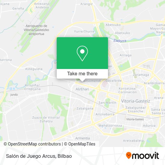 Salón de Juego Arcus map