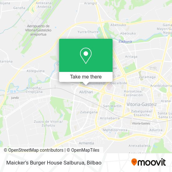 Maicker's Burger House Salburua map