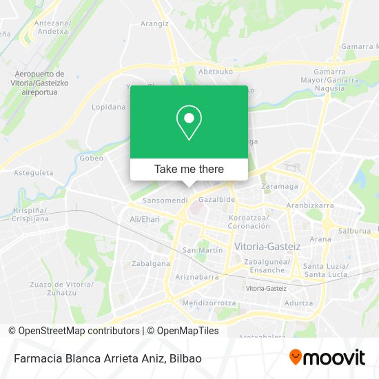 Farmacia Blanca Arrieta Aniz map