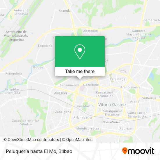 Peluquería hasta El Mo map