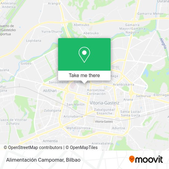 Alimentación Campomar map