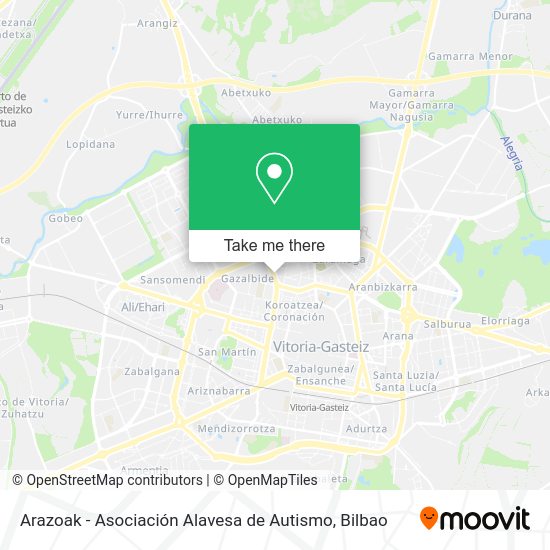 Arazoak - Asociación Alavesa de Autismo map