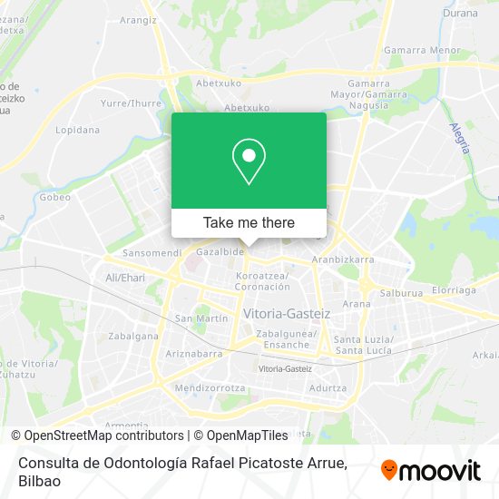Consulta de Odontología Rafael Picatoste Arrue map