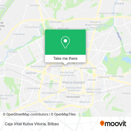 Caja Vital Kutxa Vitoria map