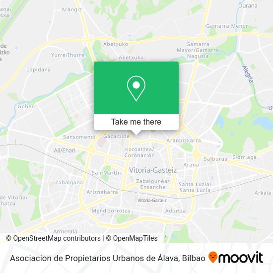 Asociacion de Propietarios Urbanos de Álava map