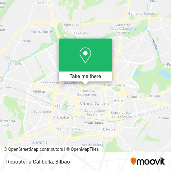 Repostería Calibella map