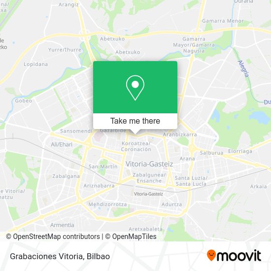 Grabaciones Vitoria map