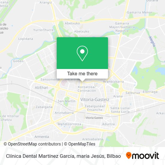 Clínica Dental Martínez García, maría Jesús map