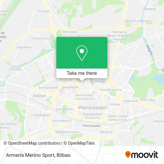 Armería Merino Sport map