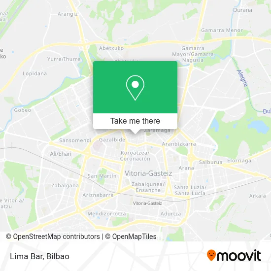 Bar Lima map