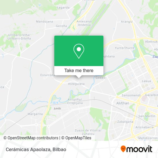 Cerámicas Apaolaza map
