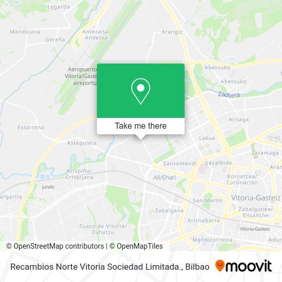 Recambios Norte Vitoria Sociedad Limitada. map