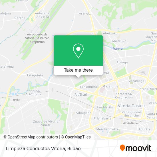 Limpieza Conductos Vitoria map