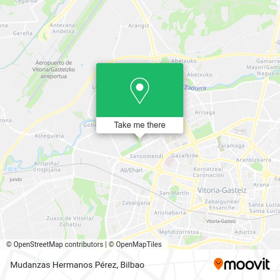 Mudanzas Hermanos Pérez map