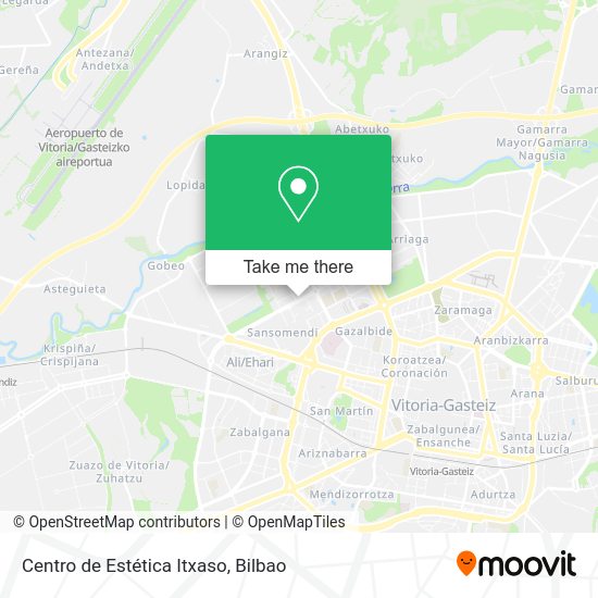 Centro de Estética Itxaso map