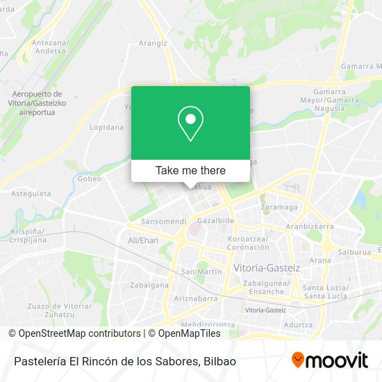 Pastelería El Rincón de los Sabores map