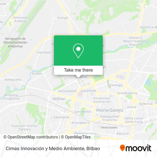 Cimas Innovación y Medio Ambiente map