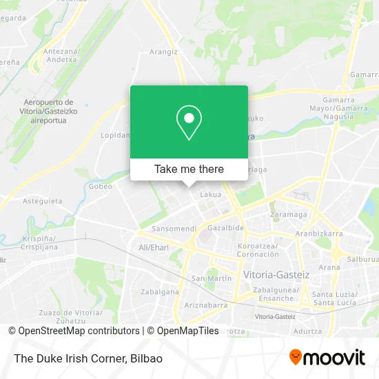 The Duke Irish Corner map