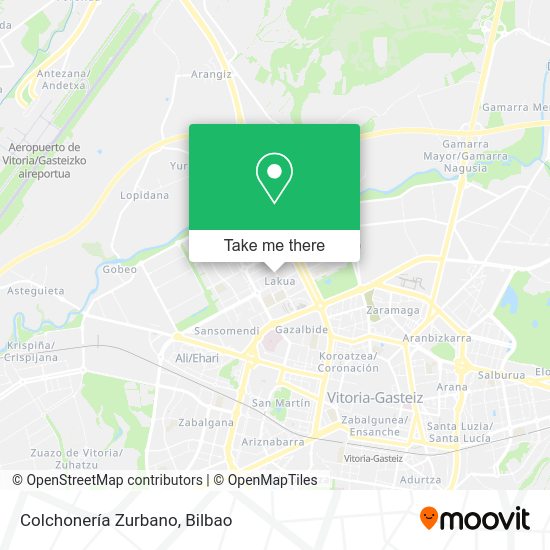 Colchonería Zurbano map