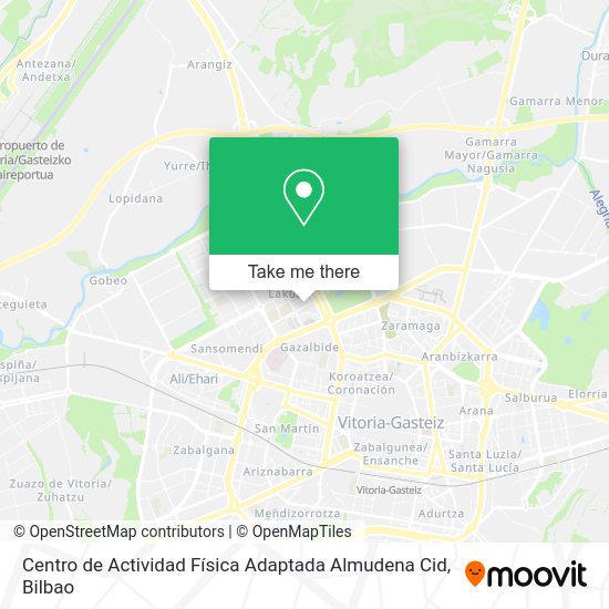 Centro de Actividad Física Adaptada Almudena Cid map