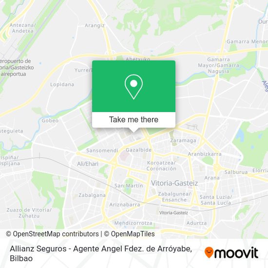 Allianz Seguros - Agente Angel Fdez. de Arróyabe map