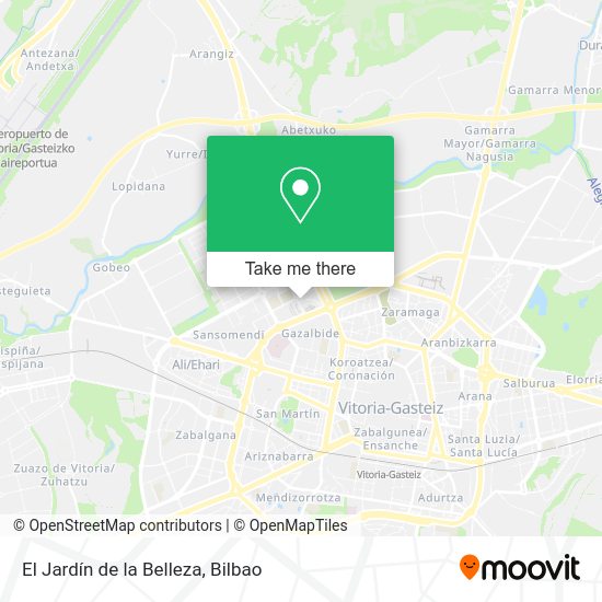 El Jardín de la Belleza map