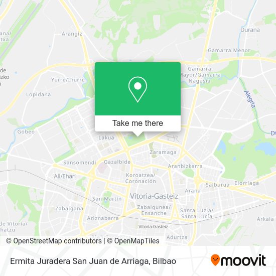 Ermita Juradera San Juan de Arriaga map
