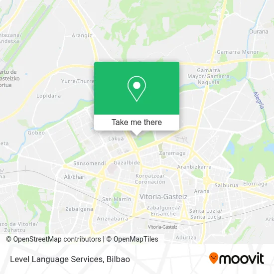 Level Language Services map