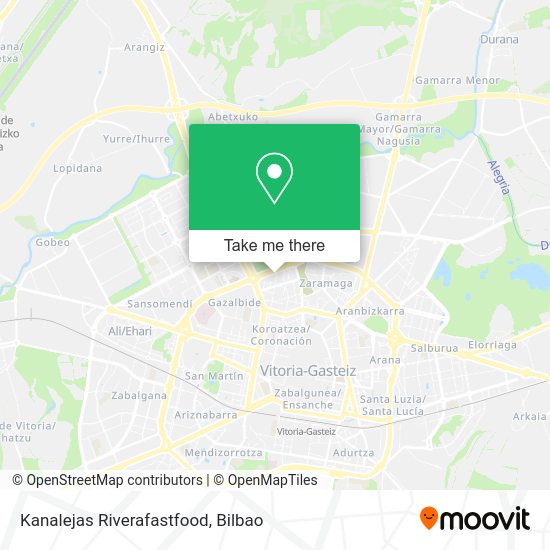 Kanalejas Riverafastfood map