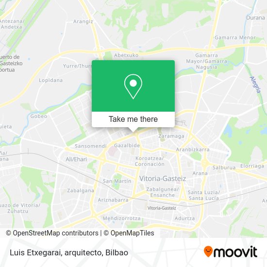 Luis Etxegarai, arquitecto map