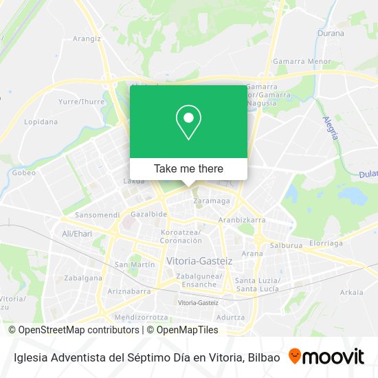 Iglesia Adventista del Séptimo Día en Vitoria map
