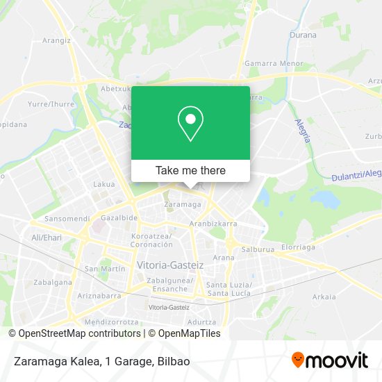 Zaramaga Kalea, 1 Garage map