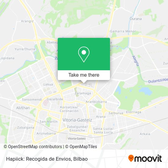 Hapiick: Recogida de Envios map