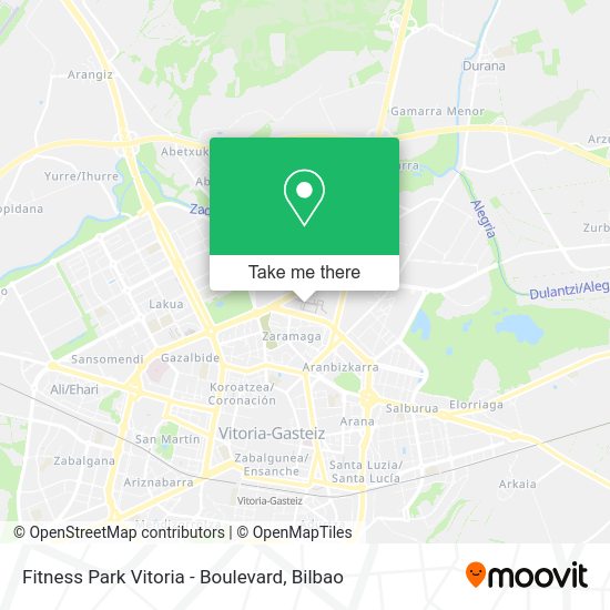 Fitness Park Vitoria - Boulevard map