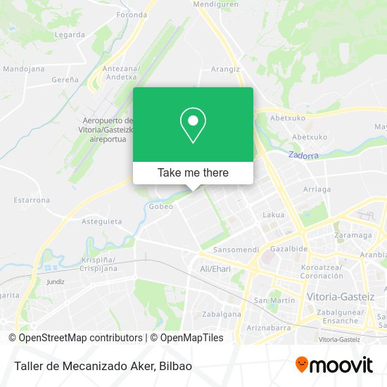 Taller de Mecanizado Aker map