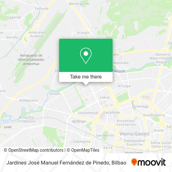 Jardines José Manuel Fernández de Pinedo map