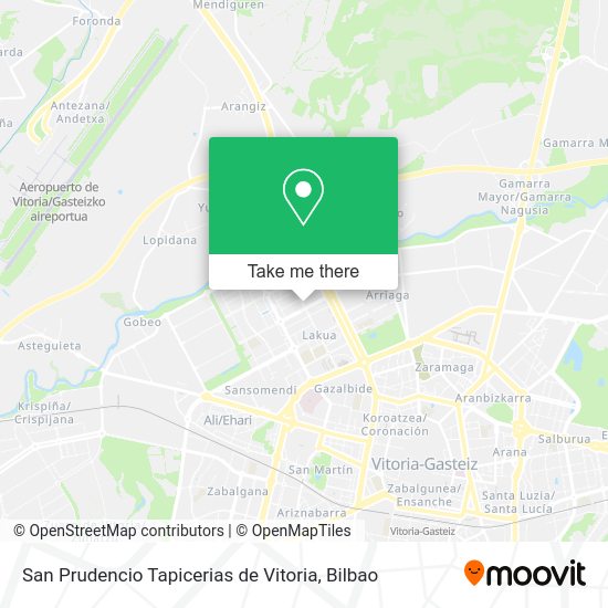 San Prudencio Tapicerias de Vitoria map