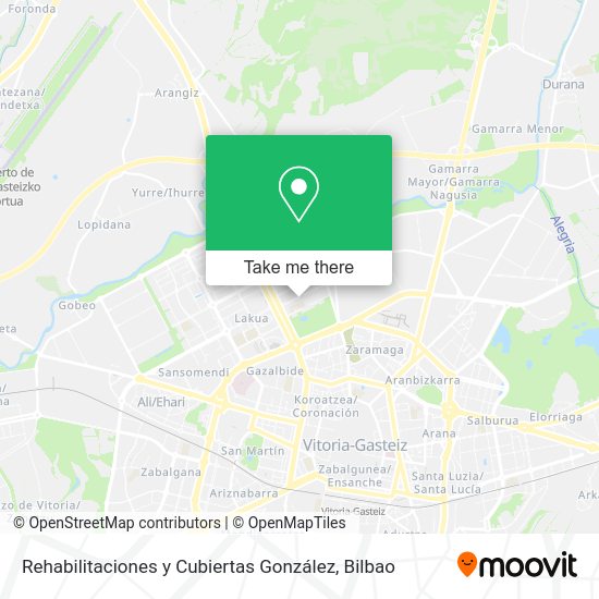 Rehabilitaciones y Cubiertas González map