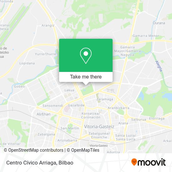 Centro Cívico Arriaga map