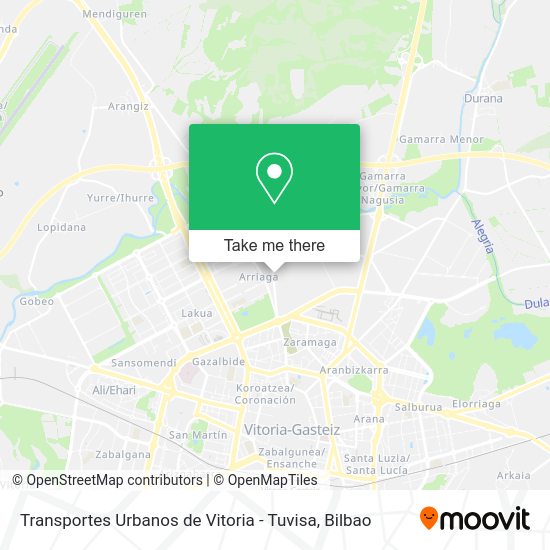 Transportes Urbanos de Vitoria - Tuvisa map