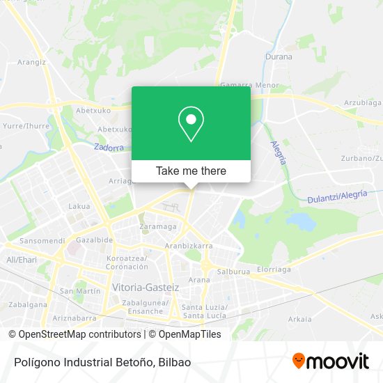 Polígono Industrial Betoño map