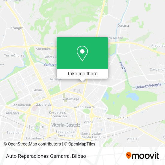 Auto Reparaciones Gamarra map