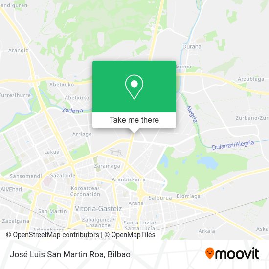 José Luis San Martin Roa map