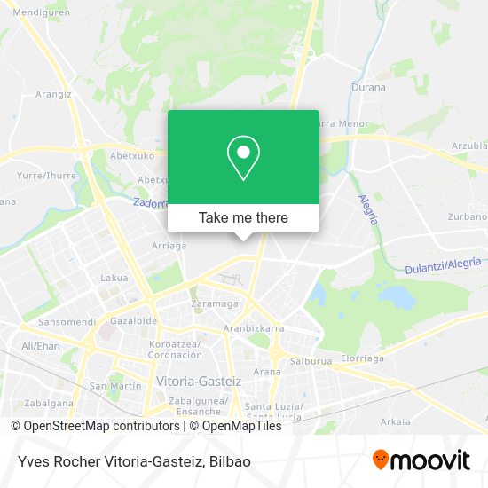 Yves Rocher Vitoria-Gasteiz map