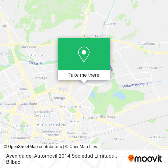 Avenida del Automóvil 2014 Sociedad Limitada. map