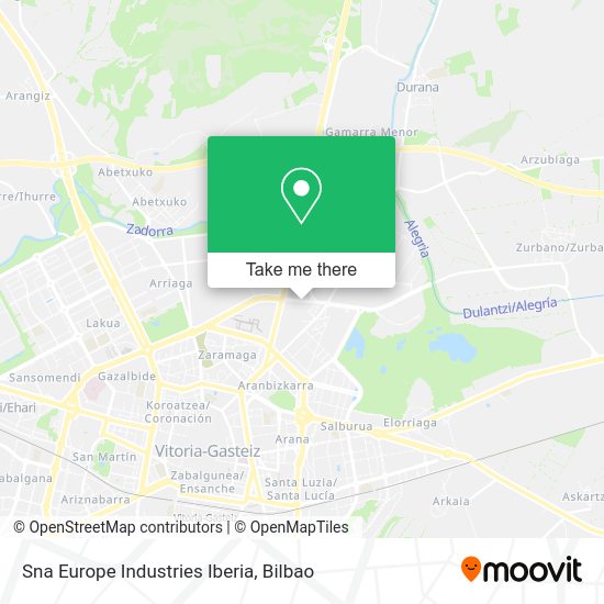 Sna Europe Industries Iberia map